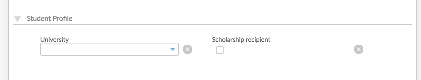 The Student ID Number custom field definition is not available in the form