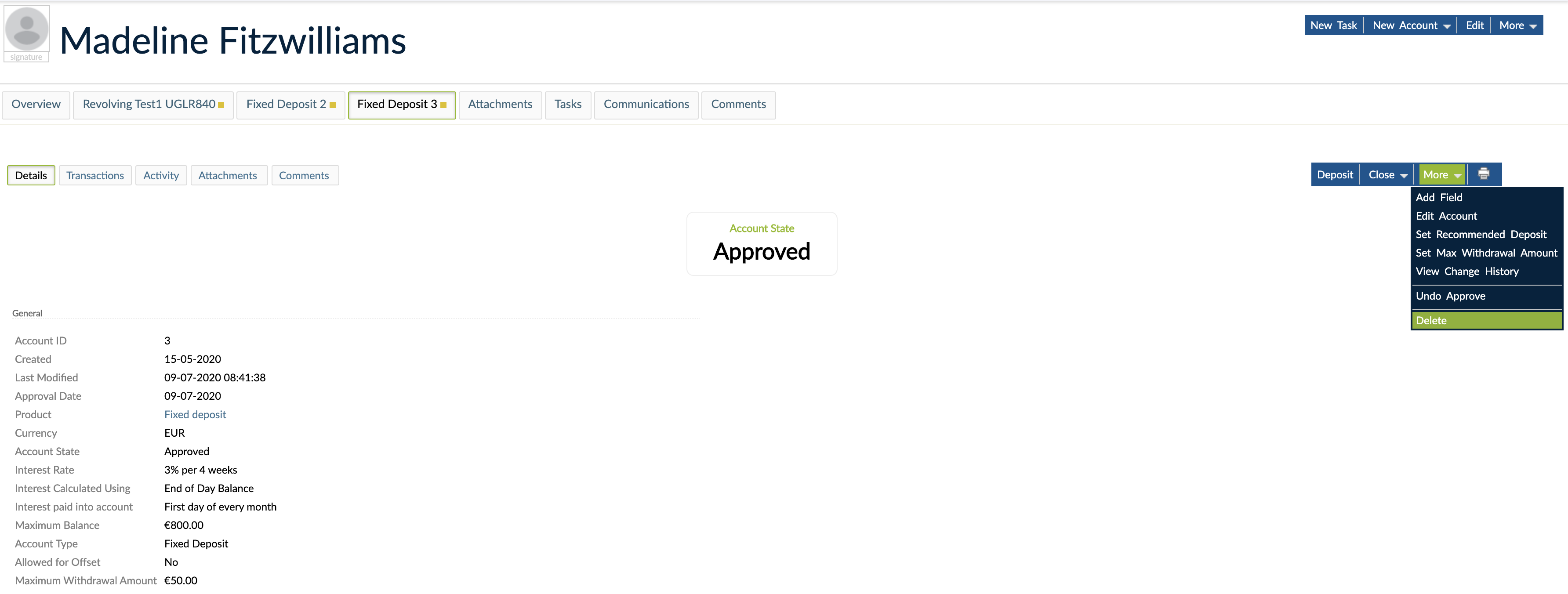 Close drop-down only with Delete option