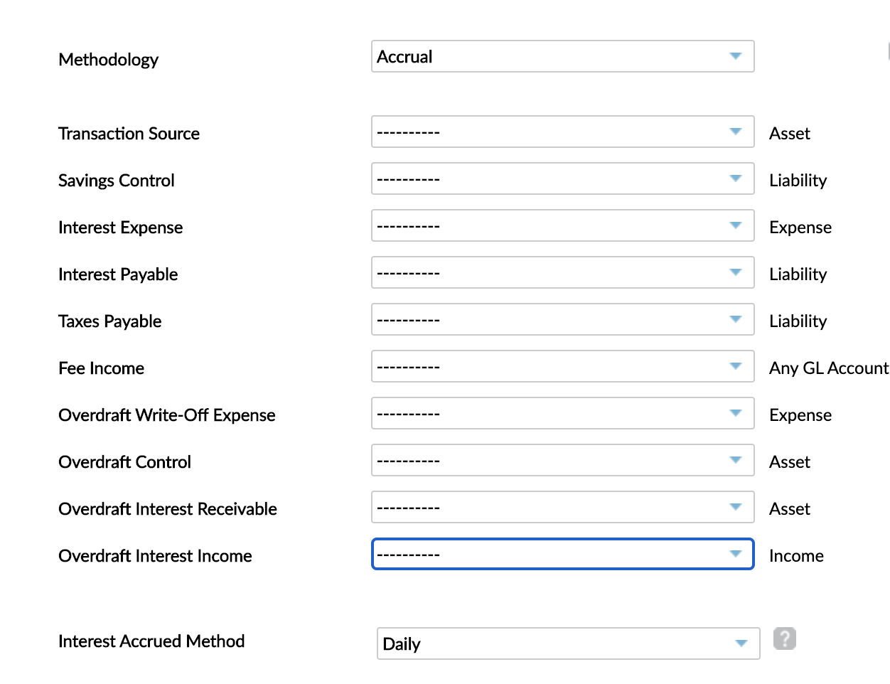 Deposit Product - Accounting Rules - Methodology Accrual