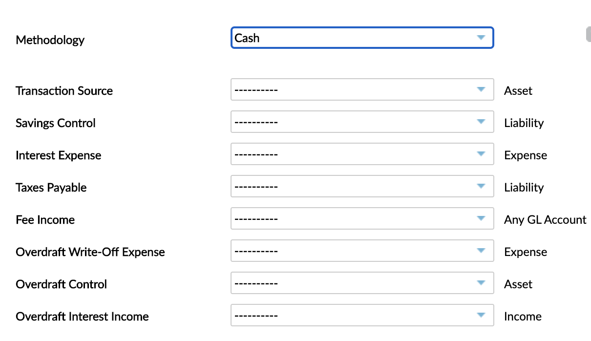 Deposit Product - Accounting Rules - Methodology Cash