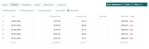 accrued interest with redraw balance