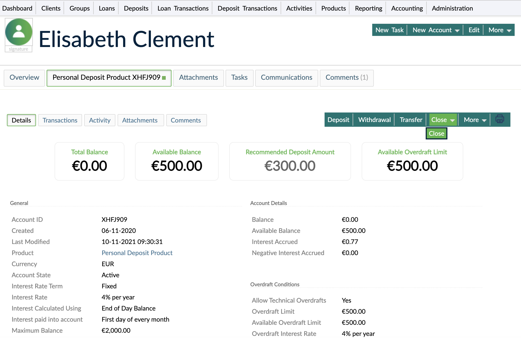 Close drop-down only with Close option