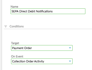 Sepa Direct Debit Streaming API Configuration