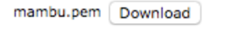Download signature button